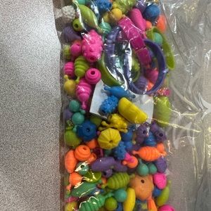 SNAP BEADS for kids or crafts New- Not in original packaging- repackaged